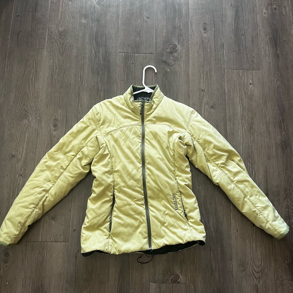 Arcteryx Pear Green puffer